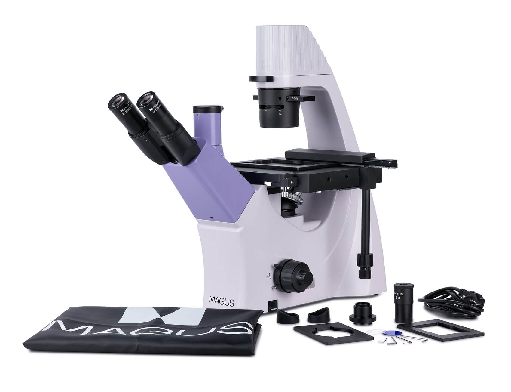 Biologický inverzný digitálny mikroskop MAGUS Bio VD300 LCD obsah balenia